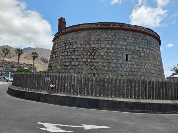 Stone side of the fortress ruins