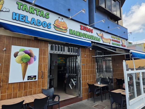 Ice cream shop with bright colors